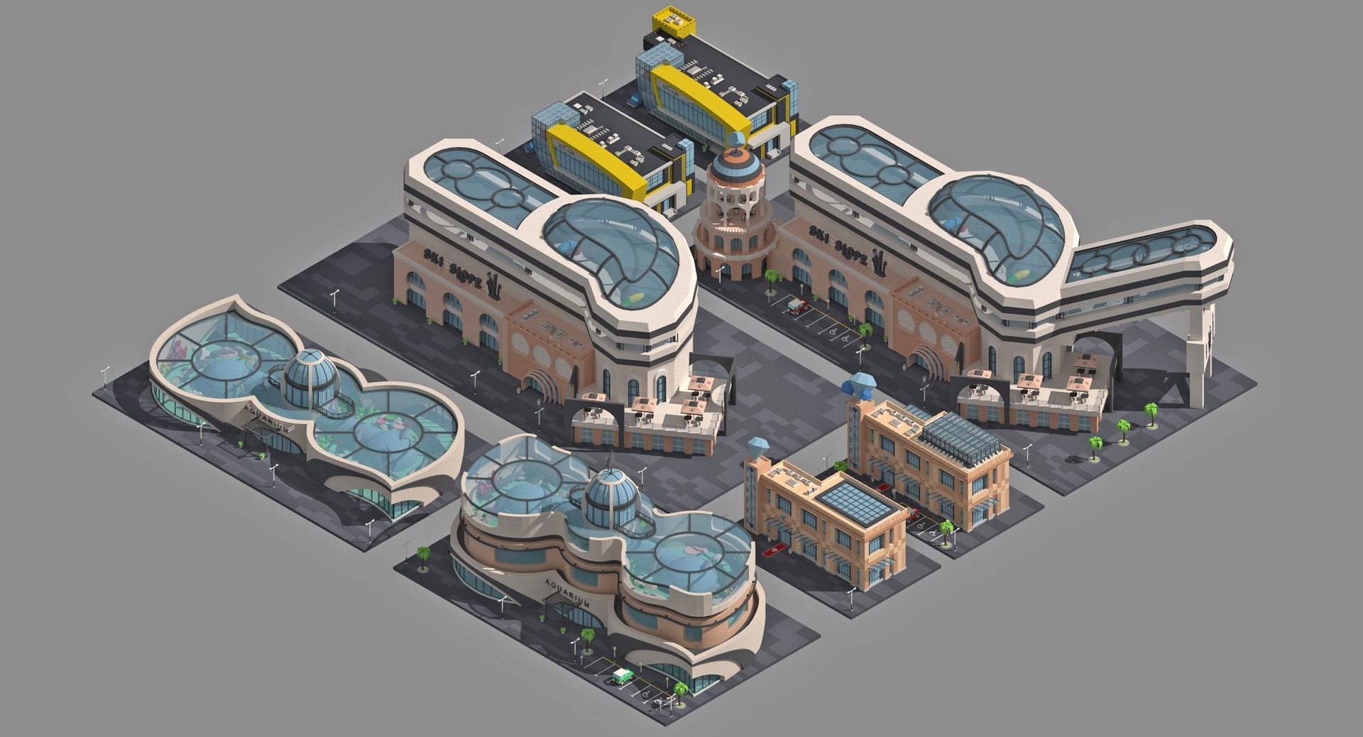 3D Model Buildings Upgrade - TurboSquid 1349417