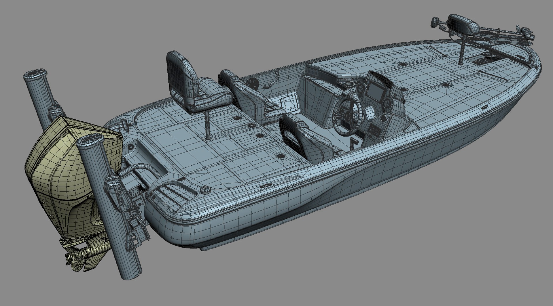 Bass Boat 3D model https://p.turbosquid.com/ts-thumb/FH/r2Aa4s/dU/bass_boat_mesh_02/jpg/1763389621/1920x1080/fit_q87/371ac058de4f9bd3bd6009de84d0d2b1c8d3a506/bass_boat_mesh_02.jpg