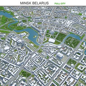 3D city area building