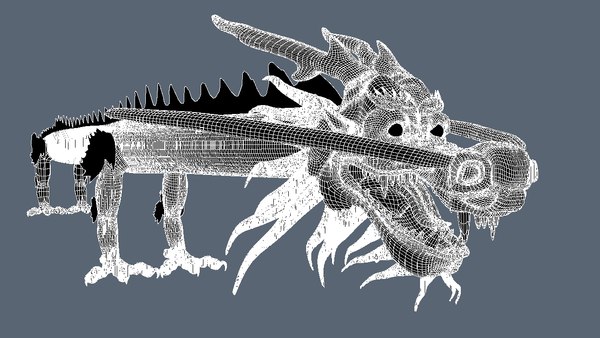 chinese dragon obj