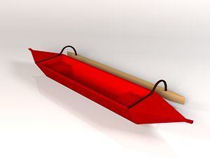 canoe 3d model