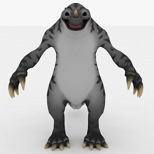 3D Alligator Creature Rigged and Animated
