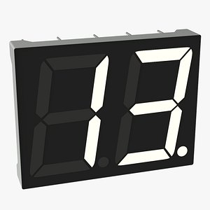Segment Digit LCD Double Number Display