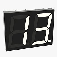 Segment Digit LCD Double Number Display