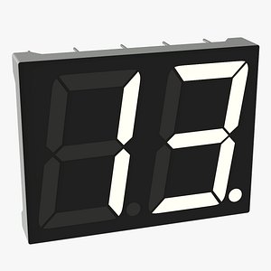 Segment Digit LCD Double Number Display
