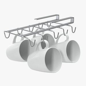3D shelf mug holder kitchenware
