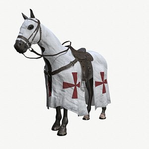 3D model Crusader Horse