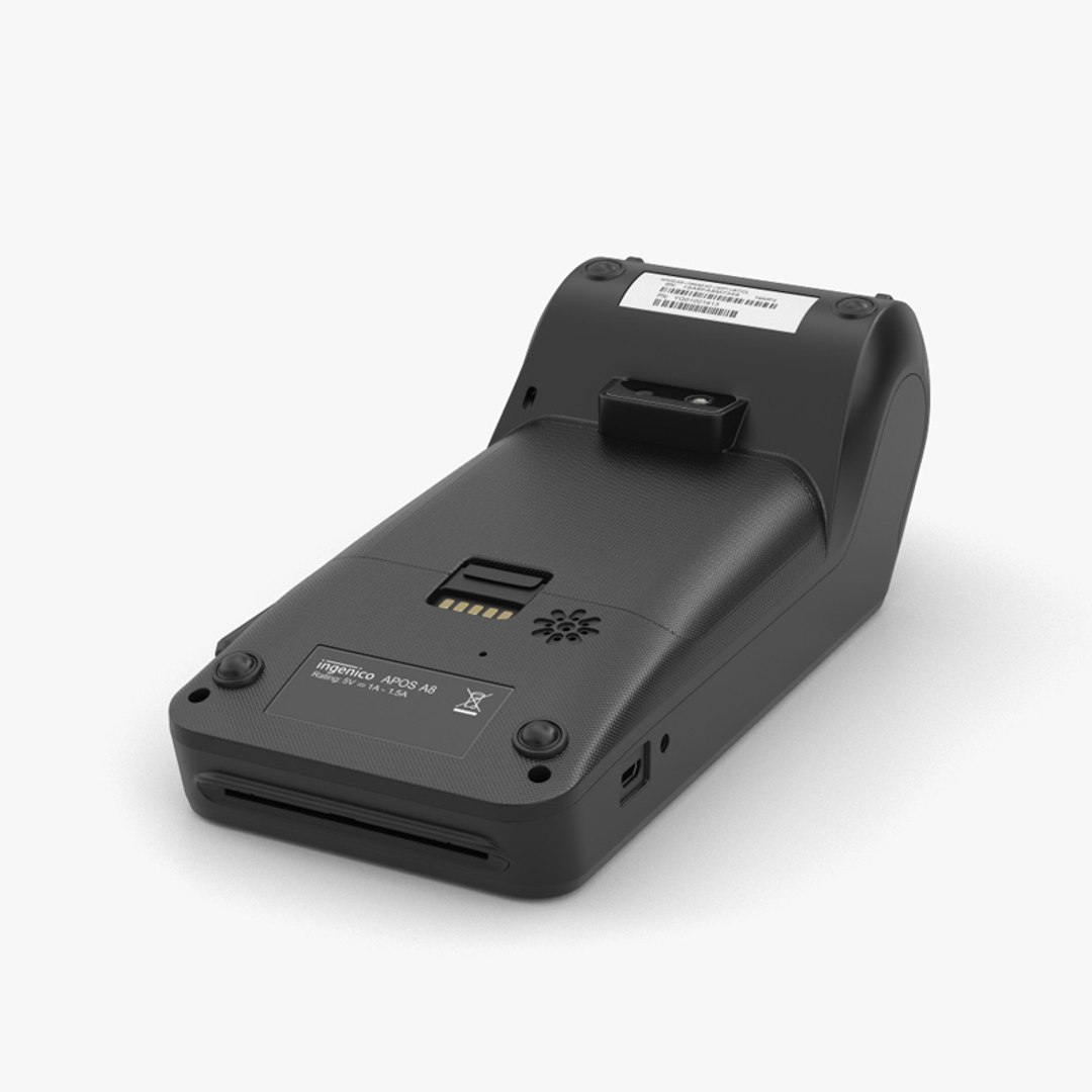 3D Maquina Apos A8 Point-of-Sale Terminal Model - TurboSquid 1747043