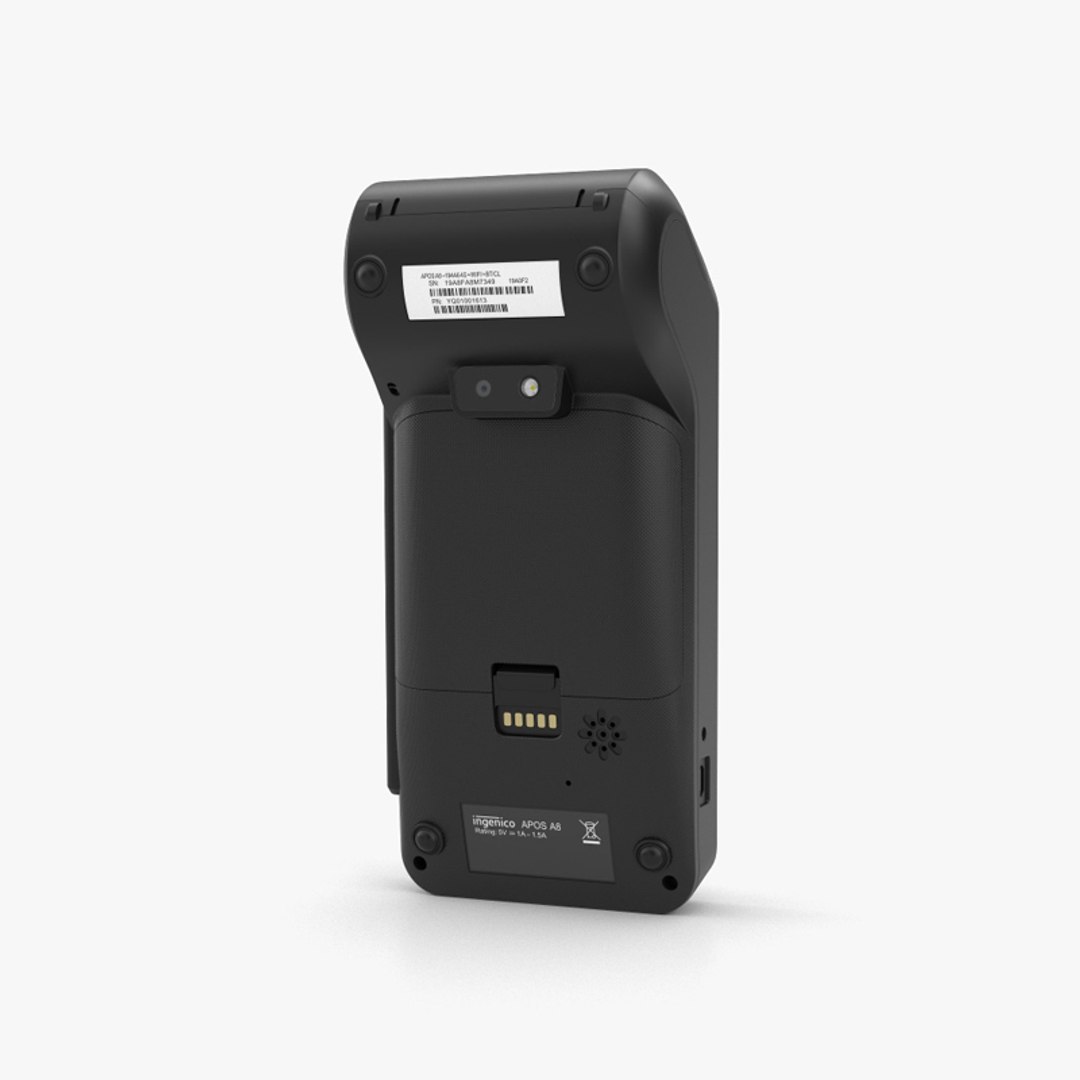 3D Maquina Apos A8 Point-of-Sale Terminal Model - TurboSquid 1747043