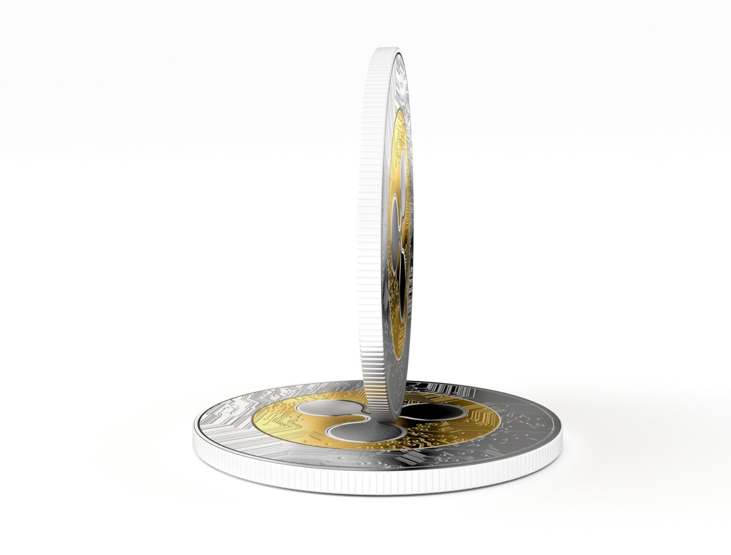 3D Ripple Coin Model - TurboSquid 1571225
