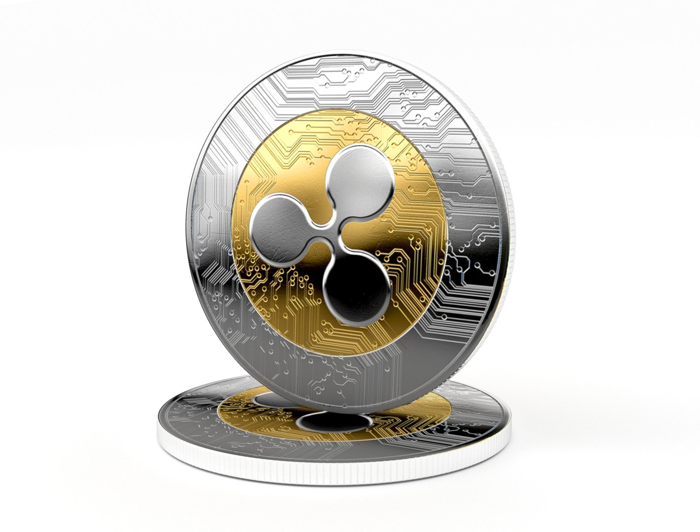 3D Ripple Coin Model - TurboSquid 1571225