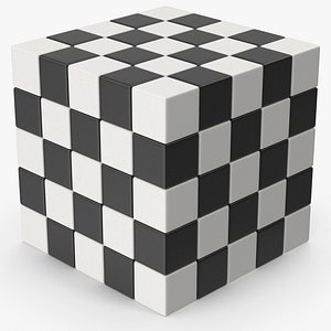 Black And White Cube 3D