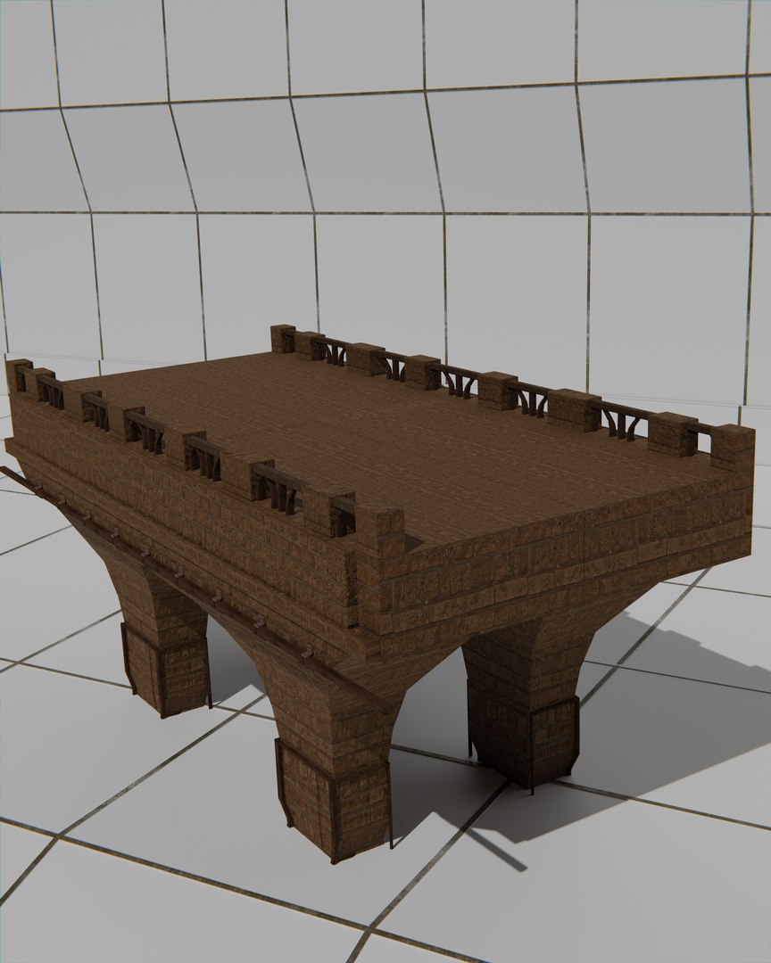 3D Medieval Bridge model - TurboSquid 2143082