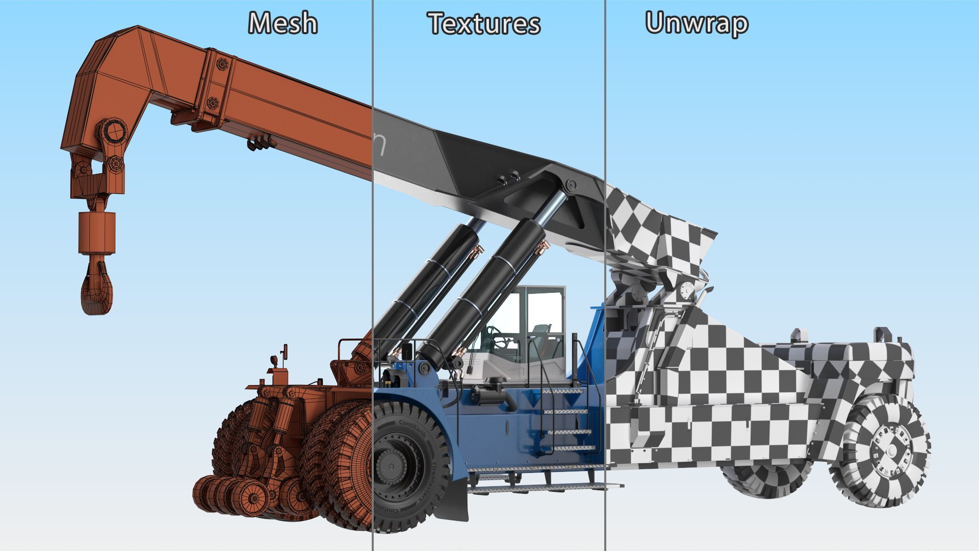 Reach Stacker Container Handler NC Nielsen Rigged 3D - TurboSquid 2295575