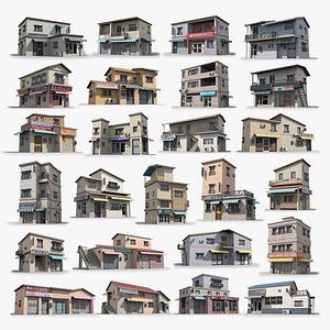 3D model 25 Japanese House Collection