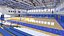 realistic basketball gymnastic gym interior 3D model