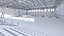 realistic basketball gymnastic gym interior 3D model