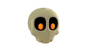 3d skull toon