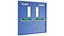 Double Exit Door Blue