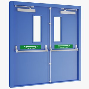 Double Exit Door Blue