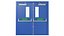 Double Exit Door Blue