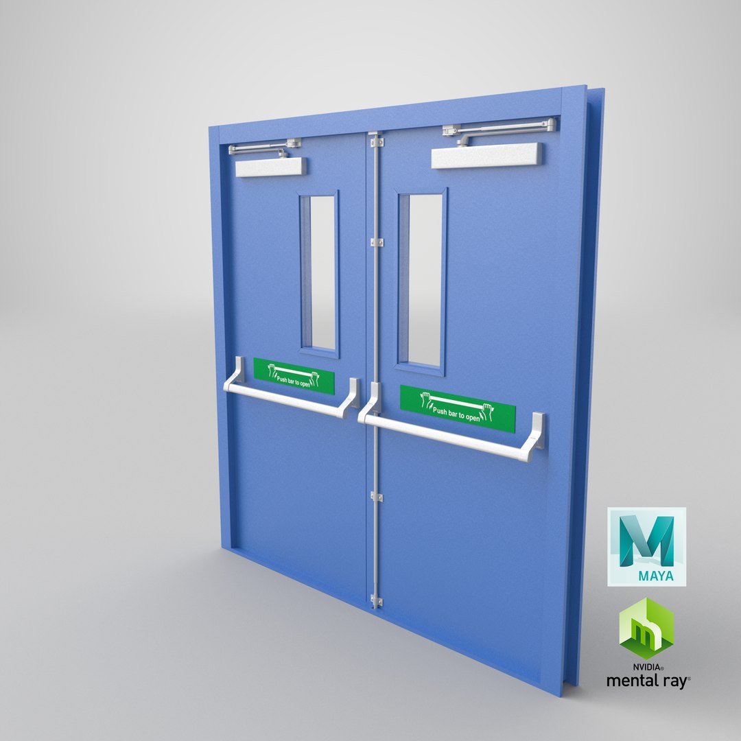 real exit door 3D model https://p.turbosquid.com/ts-thumb/FI/VcPFrF/aIO9VFYx/stemcell_maya_mental_ray_render/png/1571408506/1920x1080/fit_q87/8f380f86d41821d5c59f9010c669e30706611392/stemcell_maya_mental_ray_render.jpg