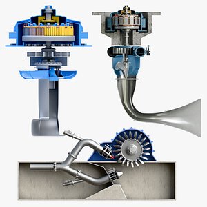 3 Type of Water Turbine (Pelton, Kaplan, Francis)