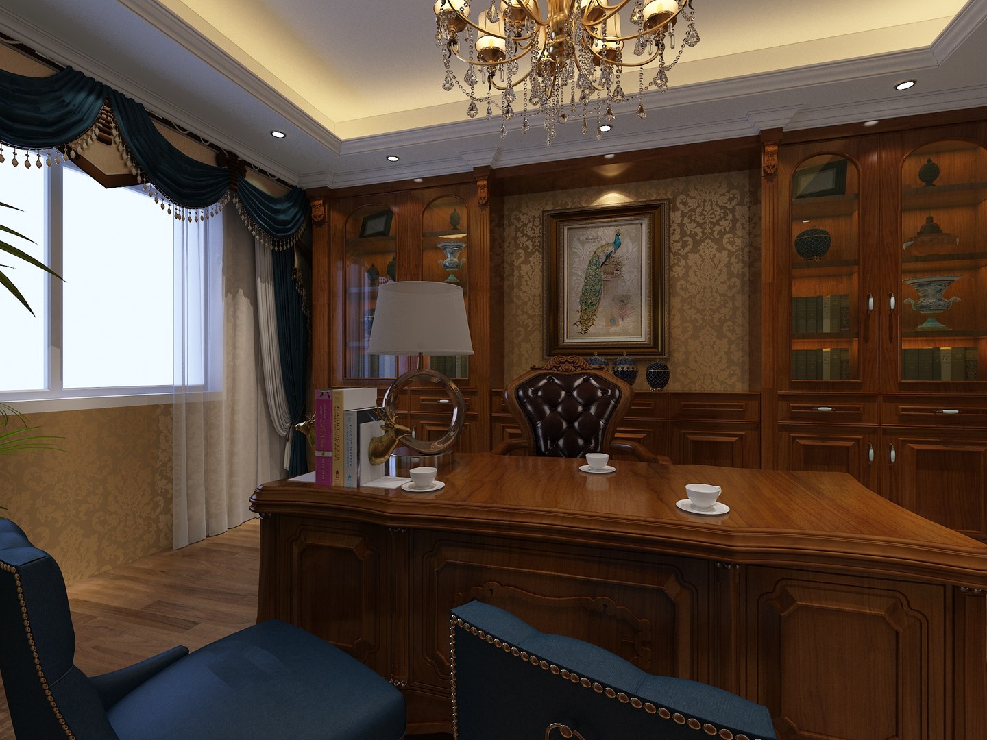 3D Study Room 03 Model - TurboSquid 2011864