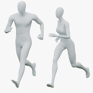 Animated Male and Female Mannequin 03
