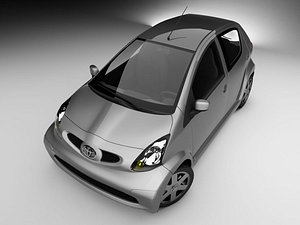 toyota aygo city car 3d model