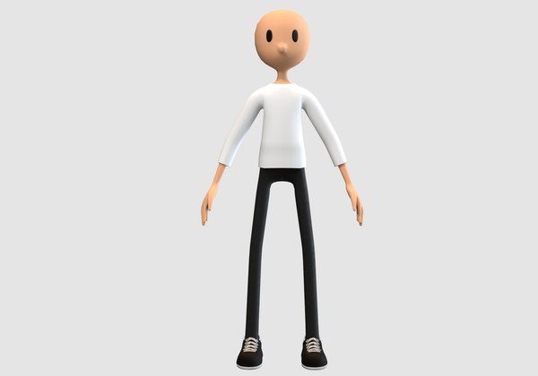 basic cartoon boy 3D