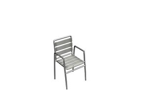aluminium armchair chair 3d max