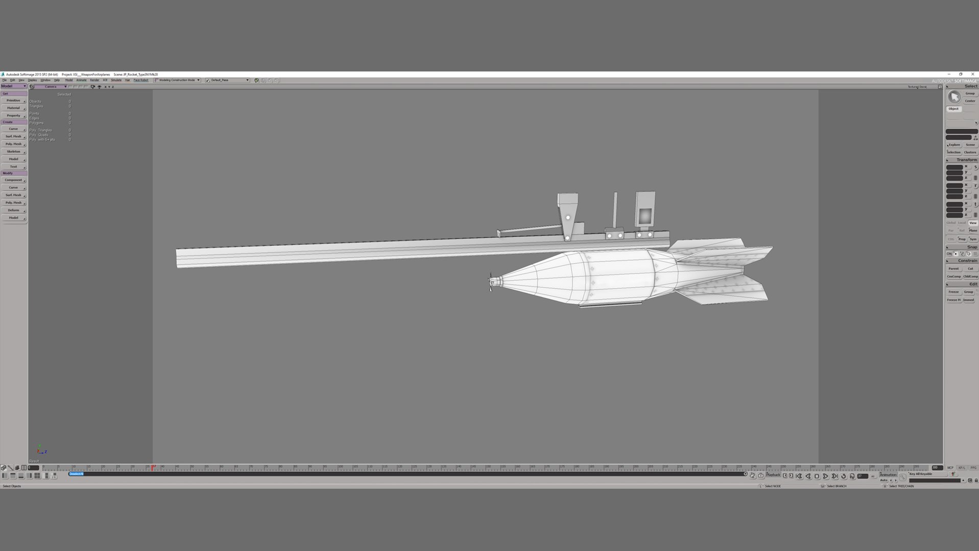 Jp Rocket Type3 Mk28 3D Model - TurboSquid 1523235