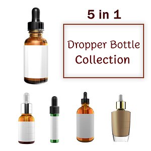 3d fbx dropper bottles
