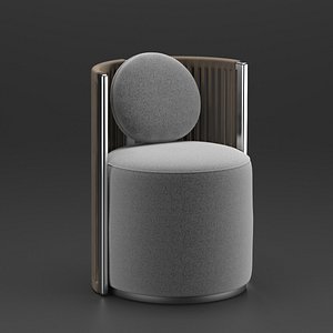 3D armchair fendi model