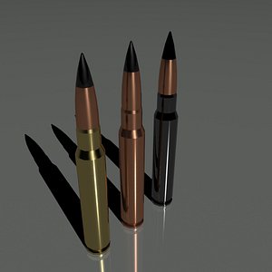 3d model cartridges 7 92 mm