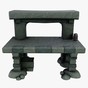 3D Stylized Arcane Workbench
