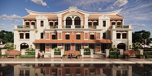 Luxury house modern classic exterior design -A12