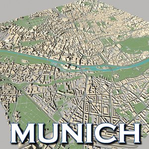 3d model city skyline