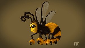 Cartoon Bee - Rigged