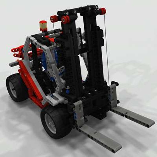 3D модель лего вилочный погрузчик v1 - TurboSquid 505250