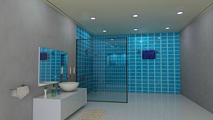 3D model Luxurious bathroom
