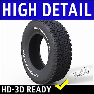 3d model tire terrain ta