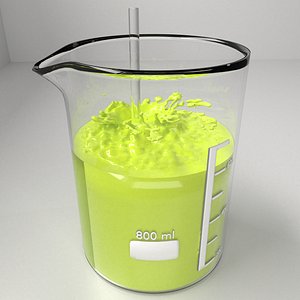 3D measuring beaker liquid - TurboSquid 1278735