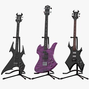 3D B C Rich Extreme Shapes Bass Collection PBR model