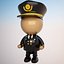 Pilot Zeichentrickfigur