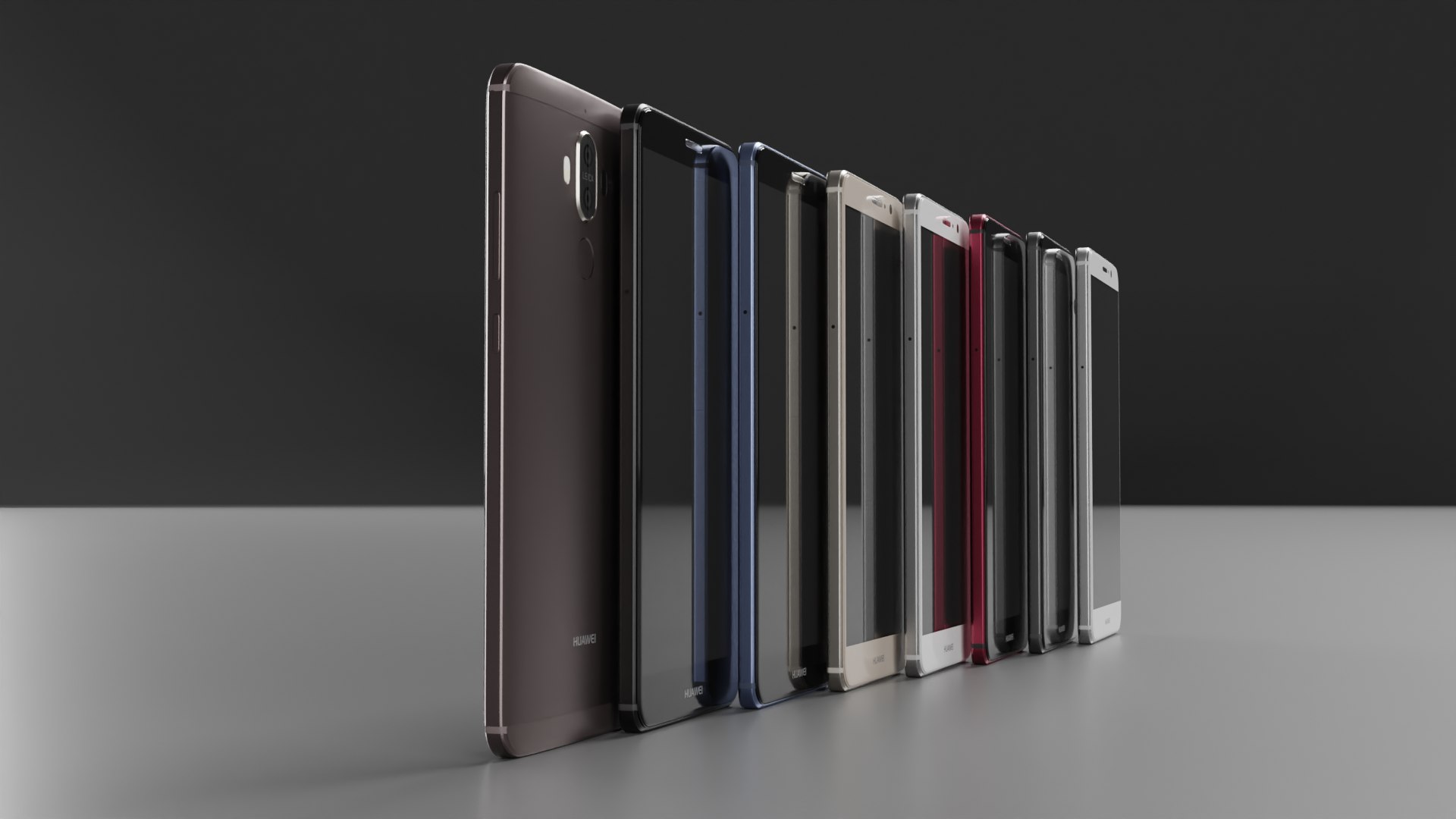 Huawei Mate 9 All Colors Smartphone 3D Model - TurboSquid 2071573