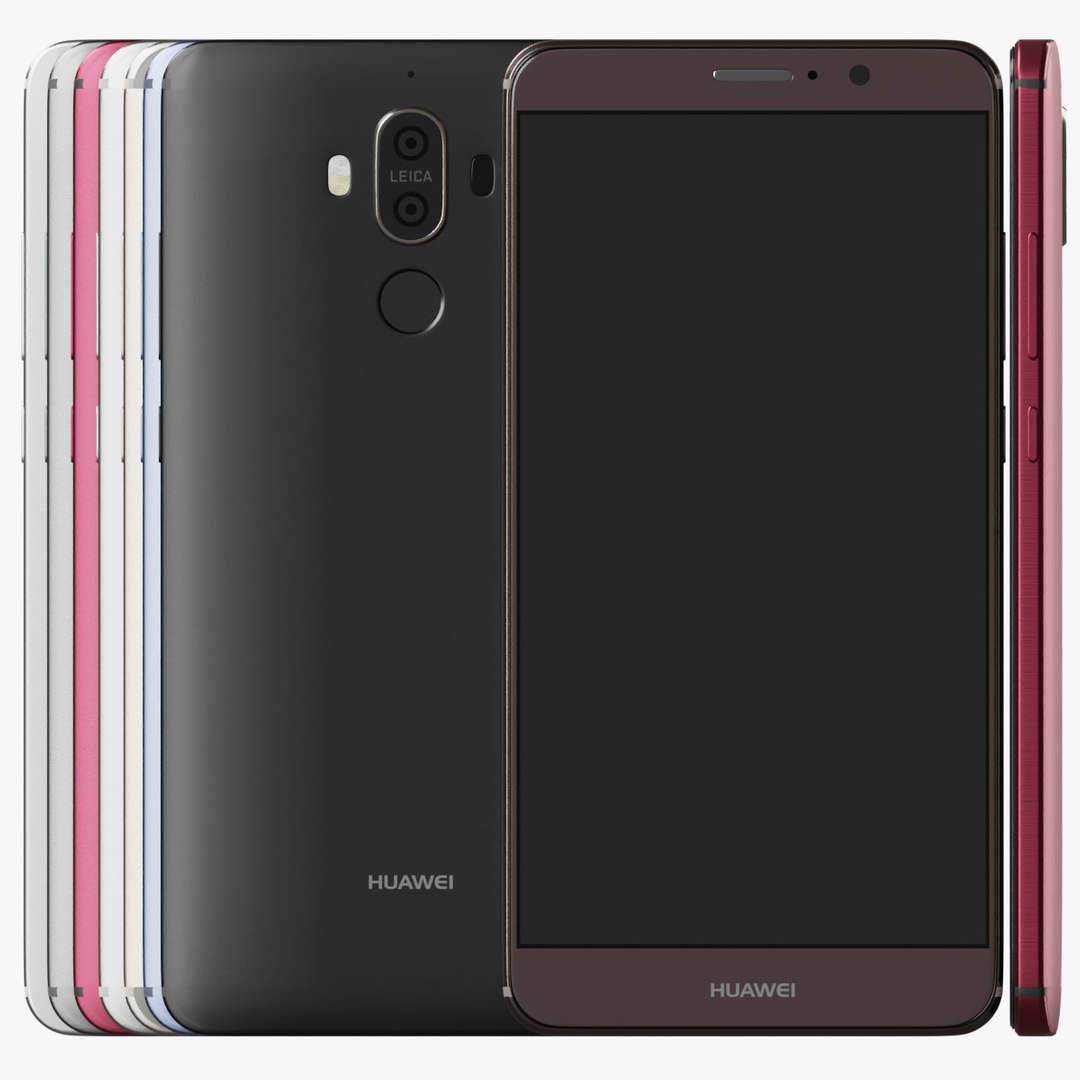 Huawei Mate 9 All Colors Smartphone 3D Model - TurboSquid 2071573