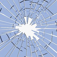 Broken Window And Crack In Ground
