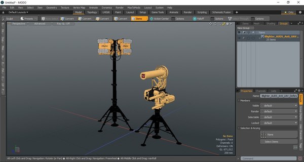 레이더 세트가 있는 Blighter AUDS Anti UAV 방어 시스템 3D 모델 - TurboSquid 1773080